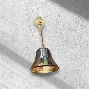 The Alamo Texas Souvinir Brass Bell Mini Hand Bell